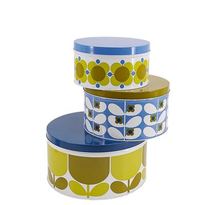 Set of 3 Nesting Cake Tins - Sunflower / Sky