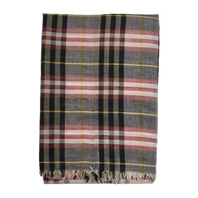 Grey Check Burberry Scarf