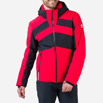Red Waterproof React Merino Ski Jacket