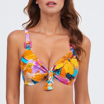 Multi Yellow Malena Bikini Top 