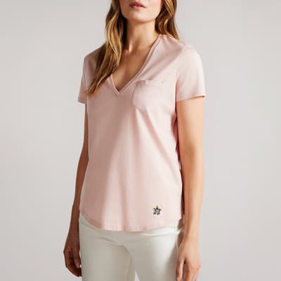 Pink Lovage Easy Fit Cotton T Shirt