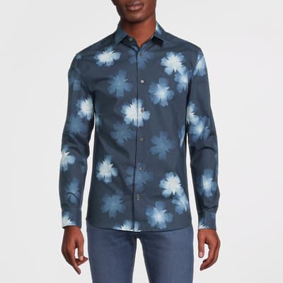 Blue Cabra Floral Cotton Shirt