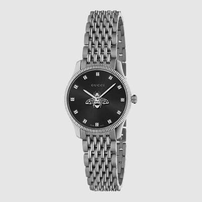 G-Timeless Watch 29mm in Grey Stainless Steel 
