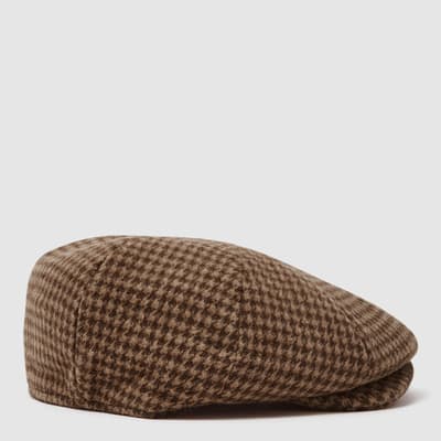 Brown Arbor Check Baker Boy Hat