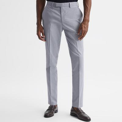 Light Blue Pause Cotton Blend Trousers