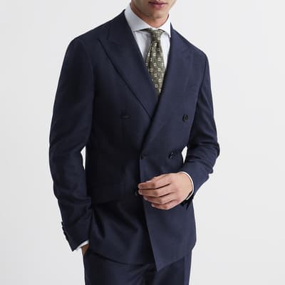 Navy Broadgate Double Breasted Blazer