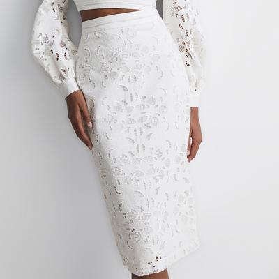White Immi Lace Skirt