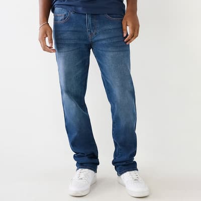 Mid Blue Ricky Straight Stretch Jeans
