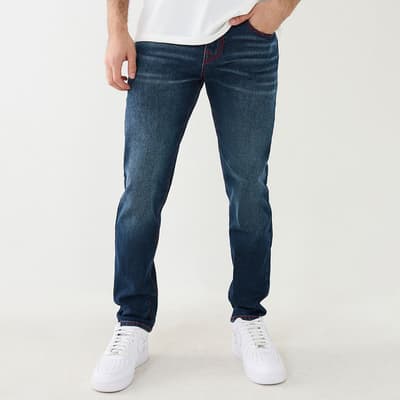 Mid Blue Geno Slim Stretch Jeans