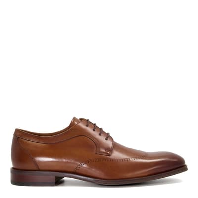 Brown Sheath Leather Lace Up Shoe