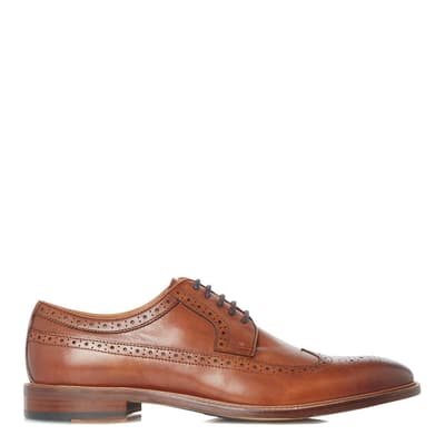 Brown Superior Leather Brogue Shoe