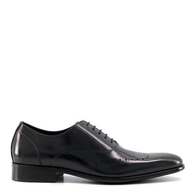 Black Sycon Leather Oxford Shoe