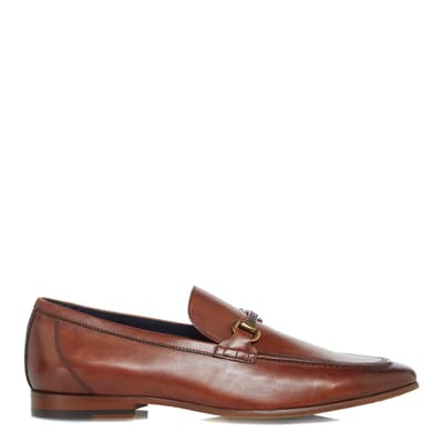 Brown Santino Leather Loafers