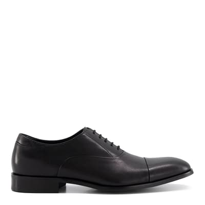 Black Secrecy Leather Oxford Shoe