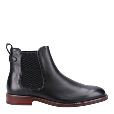 Black Character Leather Chelsea Boot