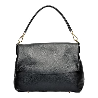 Black Italian Leather Handbag