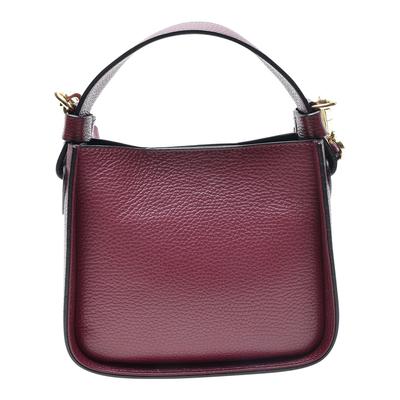 Red Italian Leather Shoulder Bag