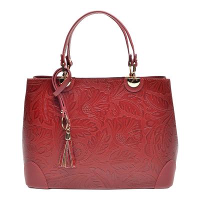 Red Italian Leather Handbag