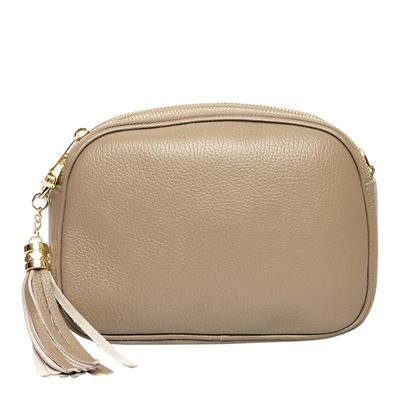 Brown Italian Leather Shoulder Bag