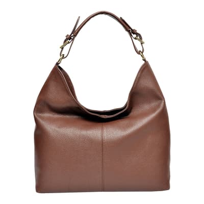 Chocolate Brown Italian Leather Handbag