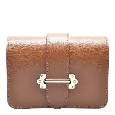 Brown Italian Leather Waist/Crossbody Bag