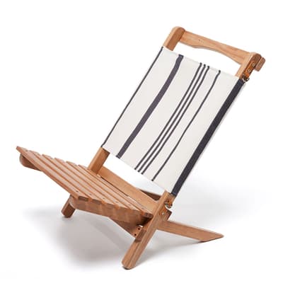 The 2-Piece Chair, Vintage Black Stripe