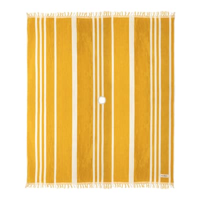 The Beach Blanket ,Vintage Yellow Stripe