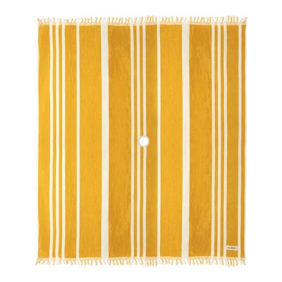 The Beach Blanket ,Vintage Yellow Stripe