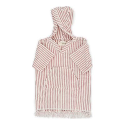 The Kids Poncho, Ages 4-7 Laurens Pink Stripe