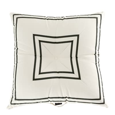 Floor Pillow, Malibu Black Stripe