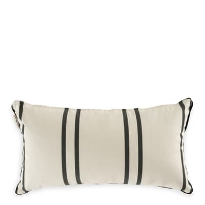 The Throw Pillows, Rectangle Malibu Black Stripe