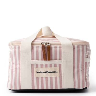 The Mini Cooler Bag, Laurens Pink Stripe