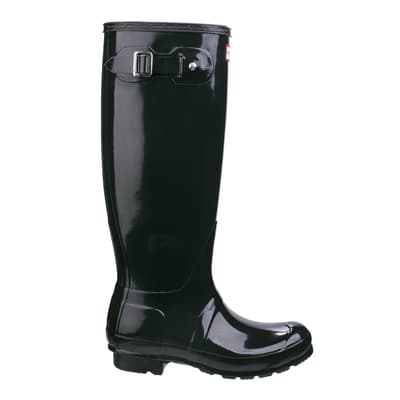 Black Tall Gloss Boot