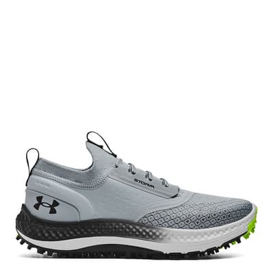 Grey/Black Under Armour Charged Phantom Golf Shoes