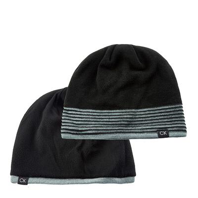 Black Calvin Klein Vera Reversible Golf Beanie