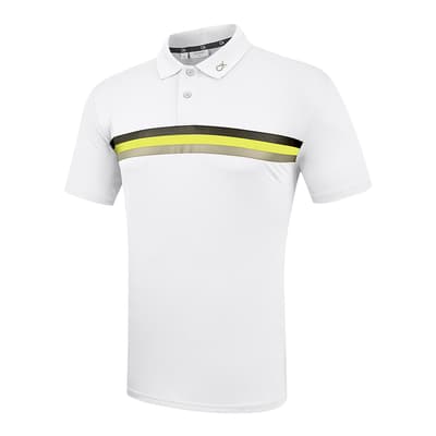 White Calvin Klein Golf Polo Shirt