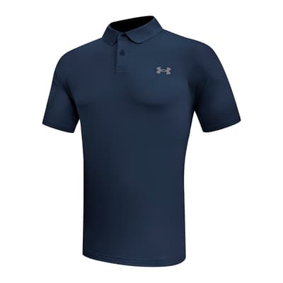 Navy Under Armour Performance Textured Polo