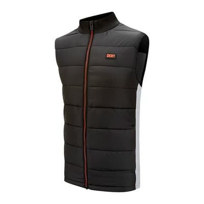 Silver DKNY Quilted Padded Gilet
