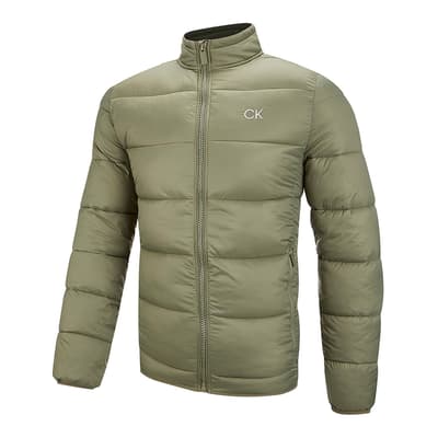 Green Calvin Klein Quilted Thermal Puffer Jacket