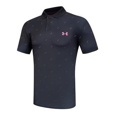 Black Under Armour Performance 3.0 Deuces Polo Shirt