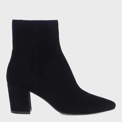 Black Lyra Leather Ankle Boots