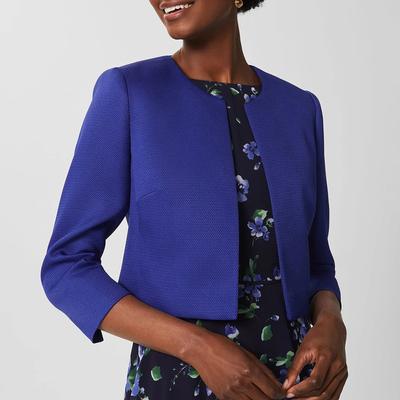 Blue Elize Crop Blazer