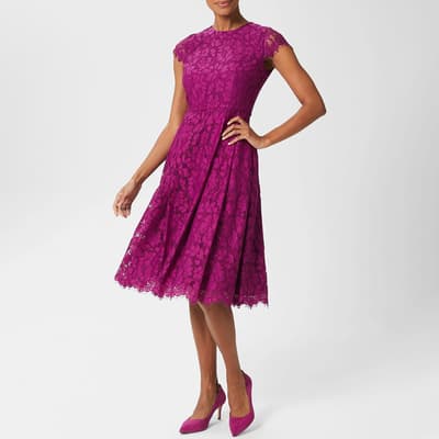 Purple Rosaleen Midi Dress