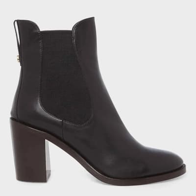 Black Delaney Chelsea Leather Boots