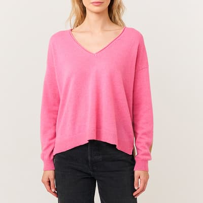Pink Amy Knitted Cashmere Jumper