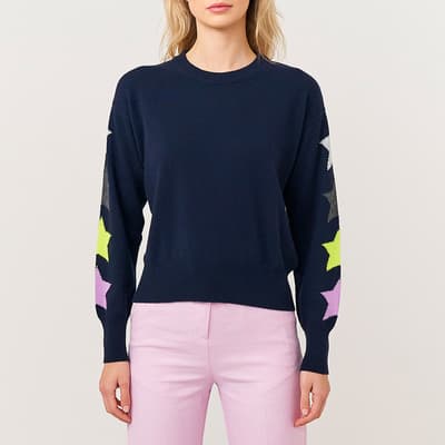 Navy Star Lily Cashmere Jumper