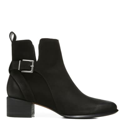 Black Sienna Leather Ankle Boot