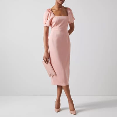 Pink Paige Midi Dress