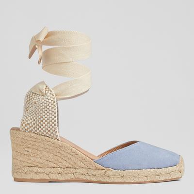 Blue Maureen Suede Sandals