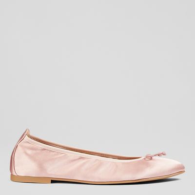 Pink Trilly Satin Flats